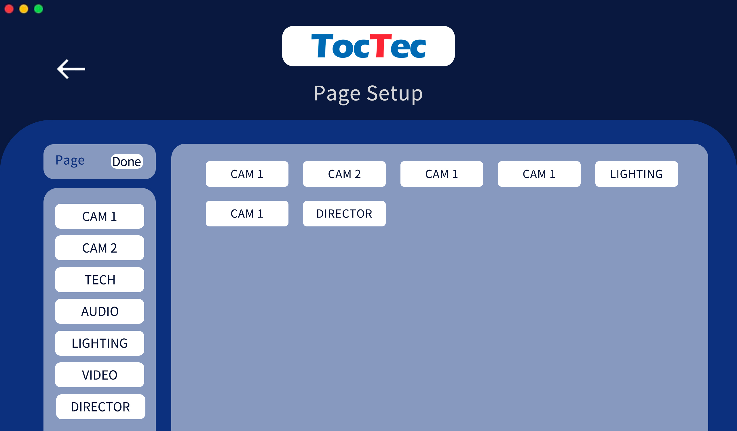 IToc-0 PC client page setup